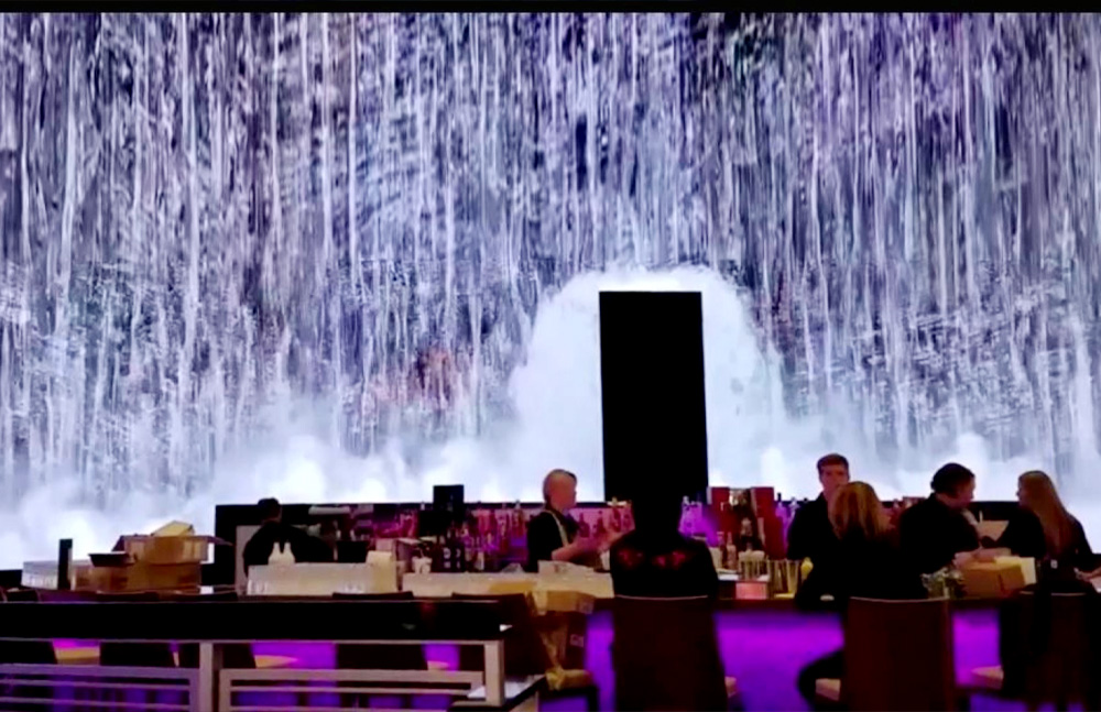 Largest Casino LED Water Screen in New York